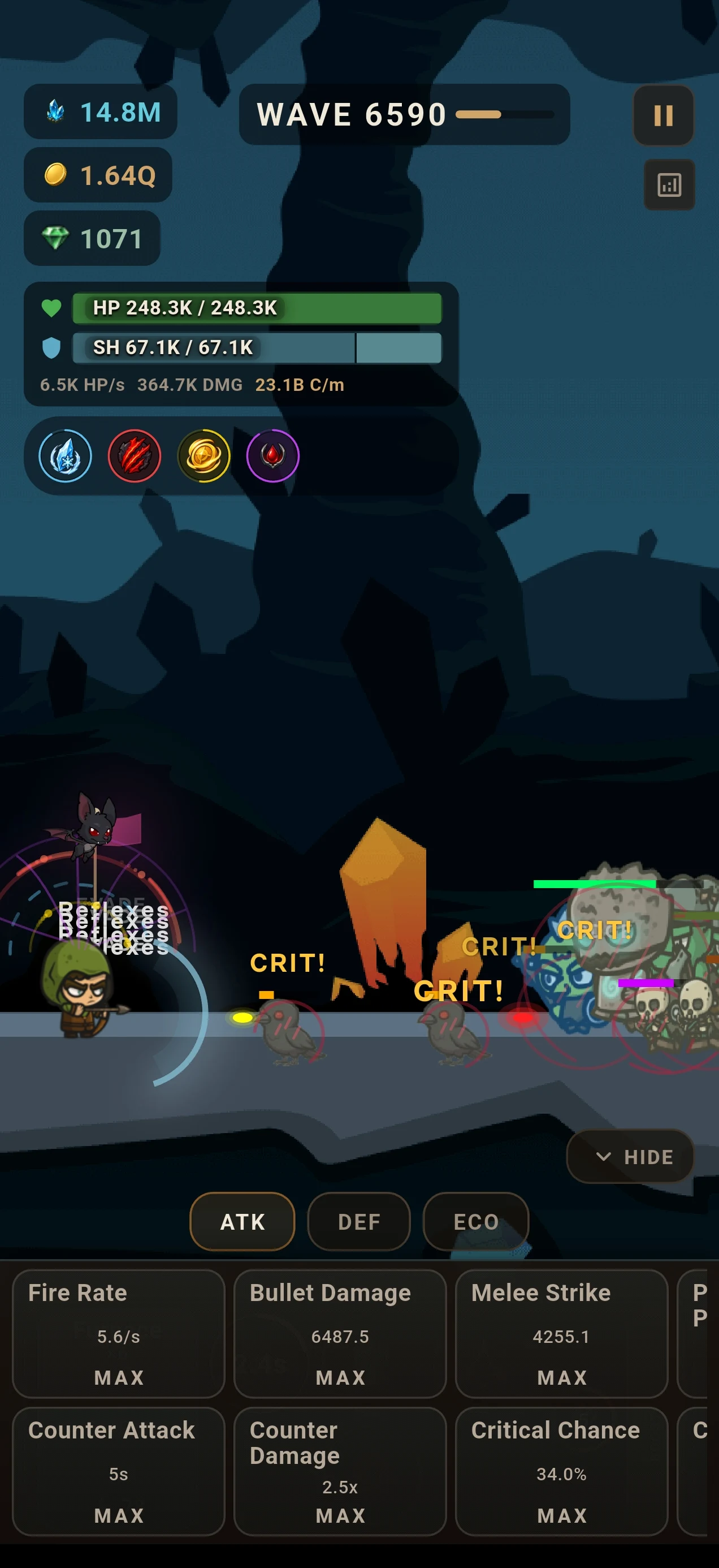Idle Runner - AFK Defense RPG screenshot